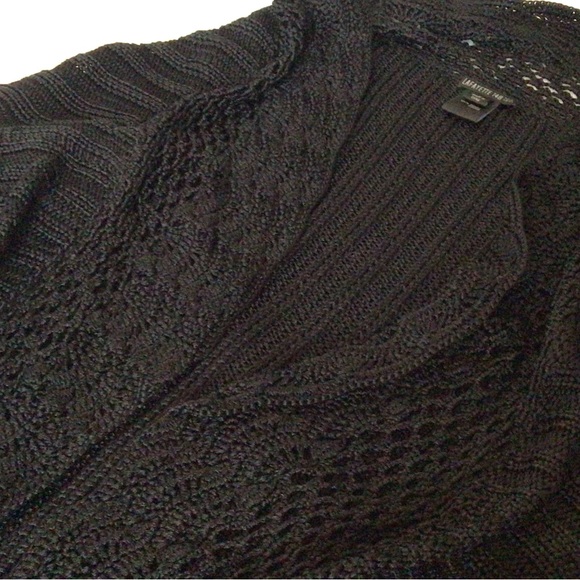 Lafayette 148 New York Viscose Knit Shrug, Black, Small - Picture 2 of 8